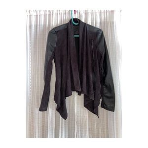 Jacket vegan leather & suede